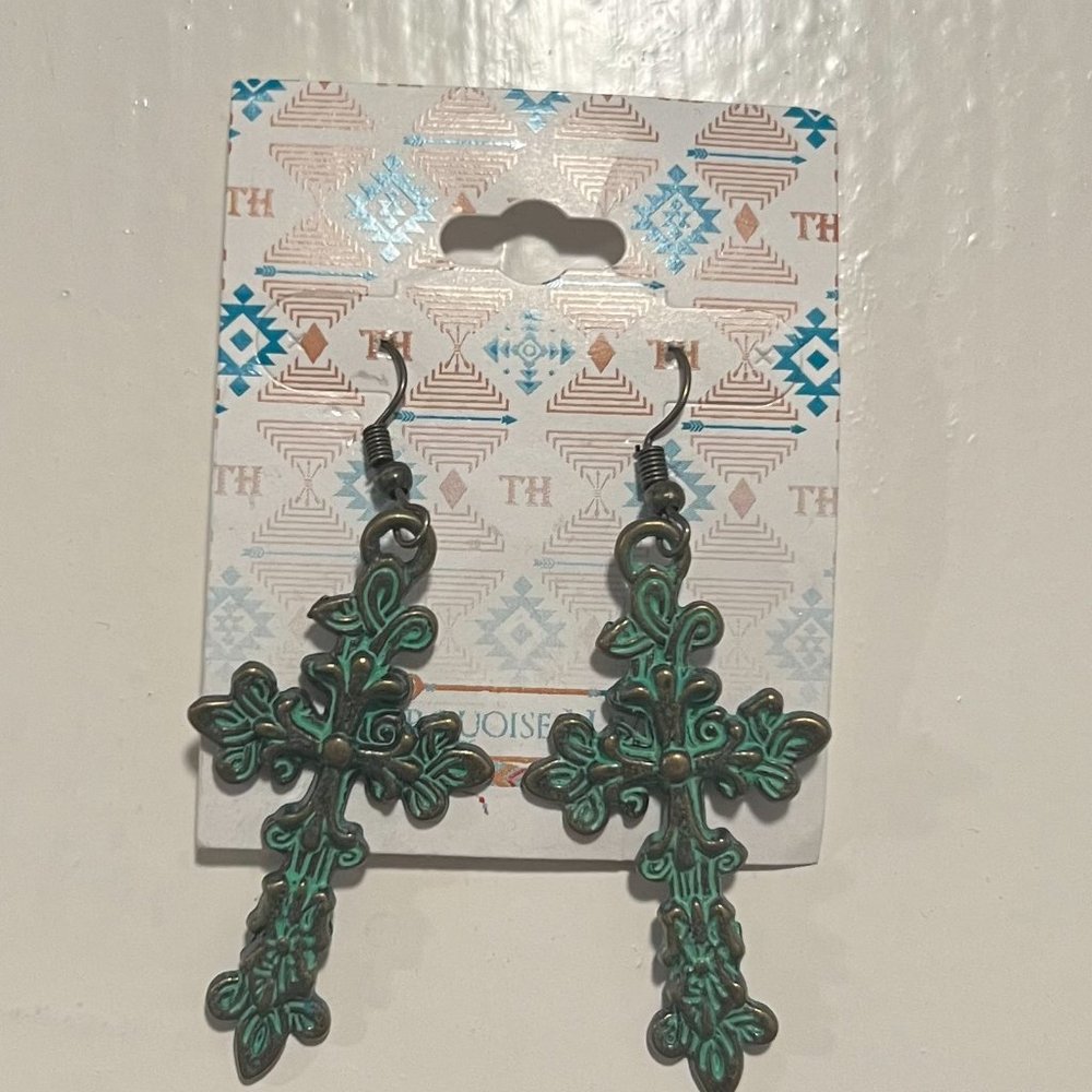 Cross-Shaped Earrings